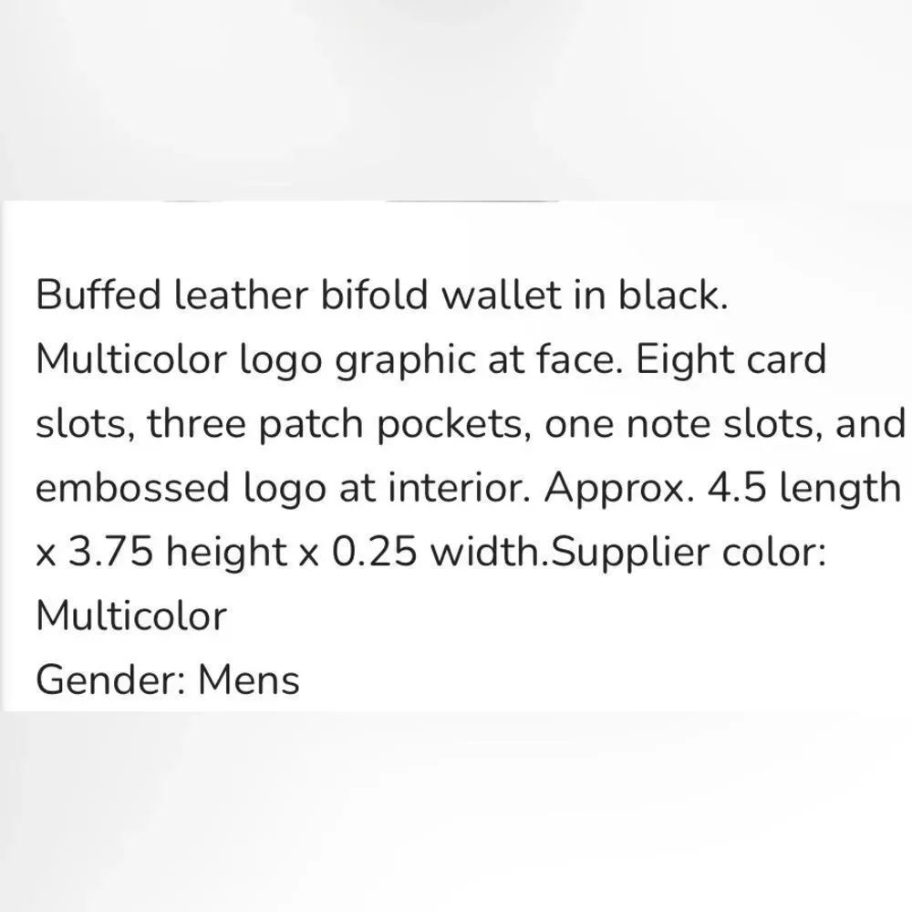 Givenchy Black Glitch Billfold Wallet